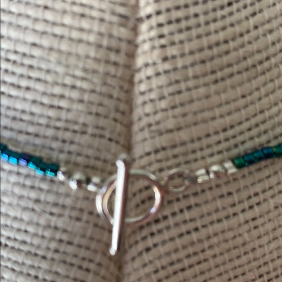 Labradorite and black diamond stone necklace . - Picture 7 of 7